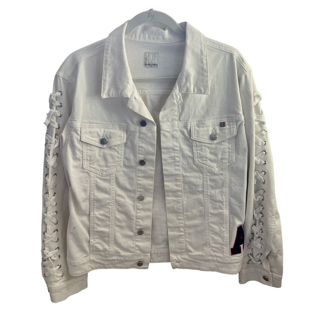 Atelier Notify Jamie Custom White Denim Jacket Medium